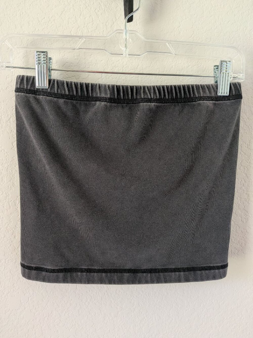 Anthropologie Pilcro Sunny Strapless Tube Top - Black/Grey - MED